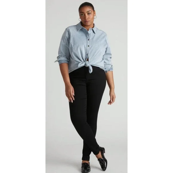 Universal Standard Black High Rise Women Jeans - Picture 2 of 8